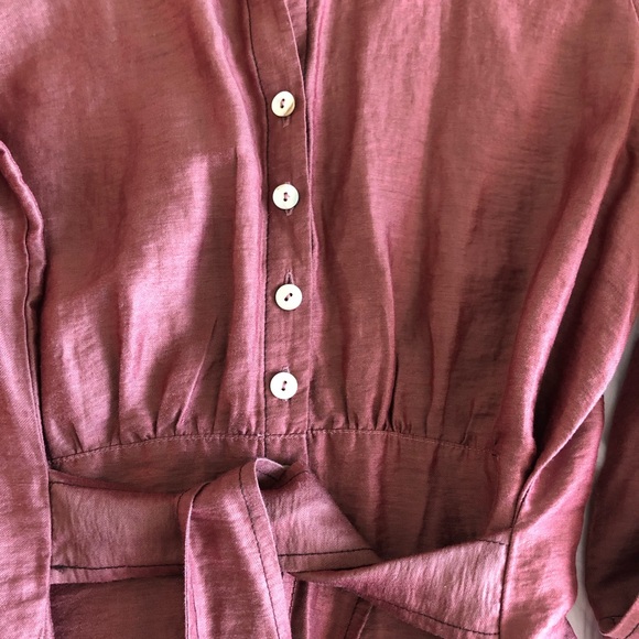 🦩Farinaz Designer Belted Blouse in Soft Pink🦩 - Picture 6 of 10